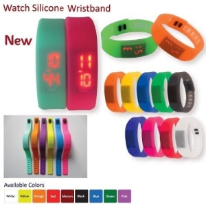 Wristband with Digital Watch
